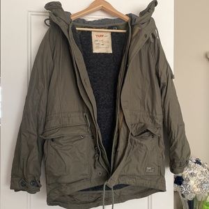 TNA two layer jacket with hood and removable inner layer.